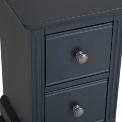 Banbury Midnight Grey Painted Small Bedside Table -Furniture Specialty Store bp sbsc mg 5