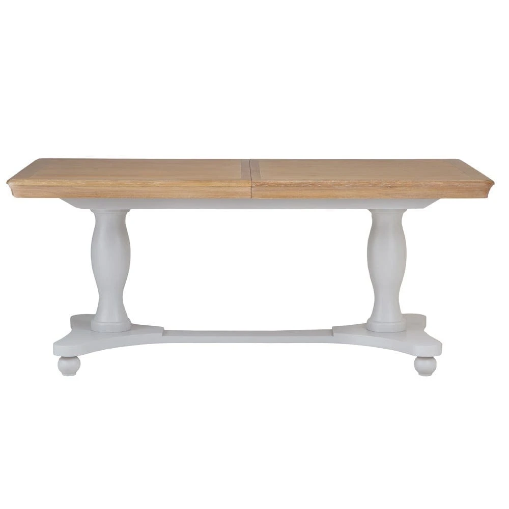 Ashbourne Grey Painted 1.8m Double Pedestal Extending Dining Table 14 Ashbourne Grey Painted 1.8m Double Pedestal Extending Dining Table - Image 14