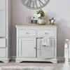 Ashbourne Grey Painted 2 Door Small Sideboard