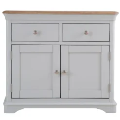 Ashbourne Grey Painted 2 Door Small Sideboard -Furniture Specialty Store bri bf02 13