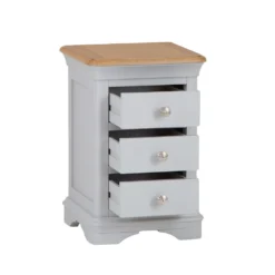 Ashbourne Grey Painted 3 Drawer Narrow Bedside Table 11 Ashbourne Grey Painted 3 Drawer Narrow Bedside Table -Furniture Specialty Store bri bst03 2