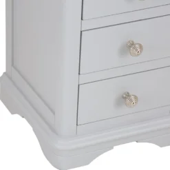 Ashbourne Grey Painted 3 Drawer Narrow Bedside Table 15 Ashbourne Grey Painted 3 Drawer Narrow Bedside Table -Furniture Specialty Store bri bst03 5