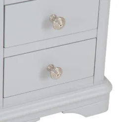 Ashbourne Grey Painted 3 Drawer Narrow Bedside Table 16 Ashbourne Grey Painted 3 Drawer Narrow Bedside Table -Furniture Specialty Store bri bst03 6