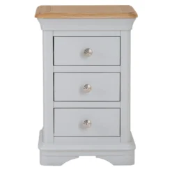 Ashbourne Grey Painted 3 Drawer Narrow Bedside Table 17 Ashbourne Grey Painted 3 Drawer Narrow Bedside Table -Furniture Specialty Store bri bst03 8