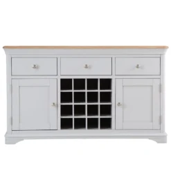 Ashbourne Grey Painted Large Sideboard Wine Rack 23 Ashbourne Grey Painted Large Sideboard Wine Rack -Furniture Specialty Store bri bwr03 11