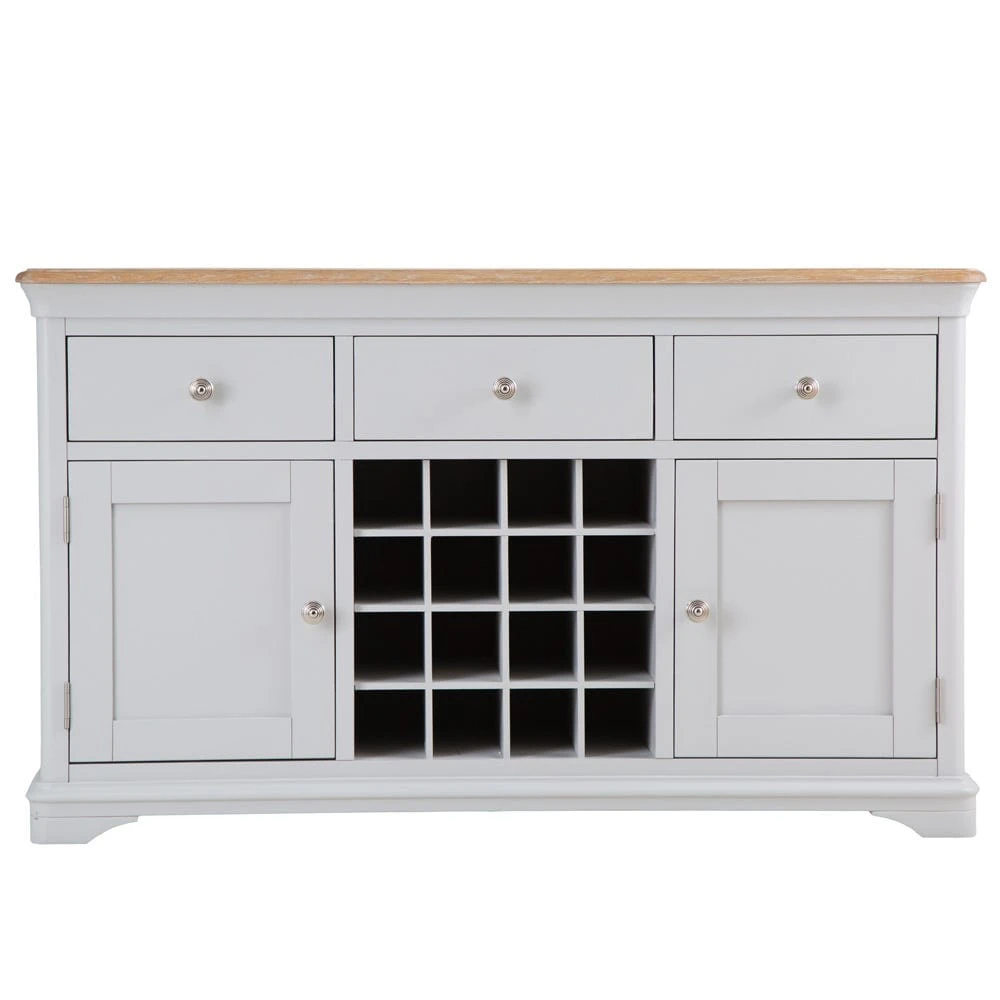 Ashbourne Grey Painted Large Sideboard Wine Rack 12 Ashbourne Grey Painted Large Sideboard Wine Rack - Image 12