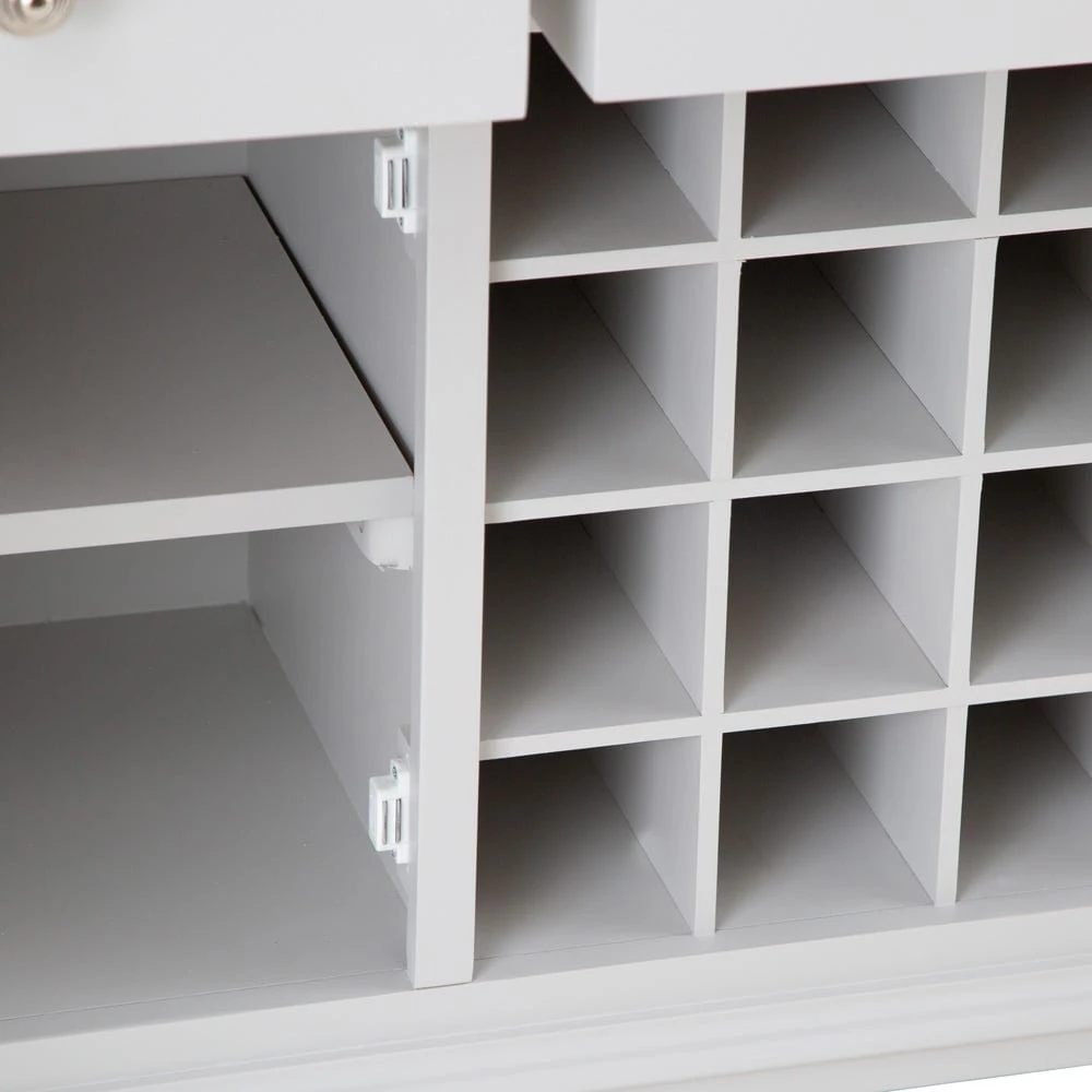 Ashbourne Grey Painted Large Sideboard Wine Rack 6 Ashbourne Grey Painted Large Sideboard Wine Rack - Image 6