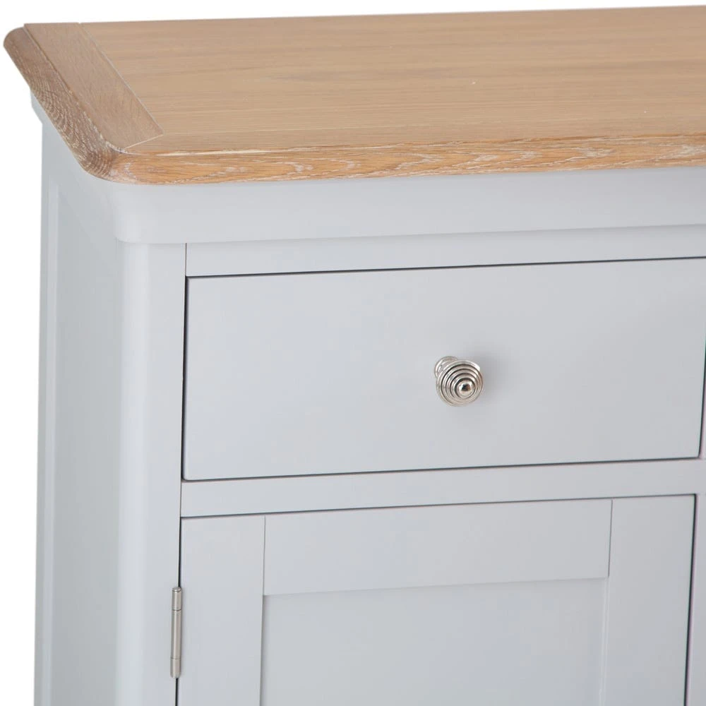 Ashbourne Grey Painted Large Sideboard Wine Rack 9 Ashbourne Grey Painted Large Sideboard Wine Rack - Image 9