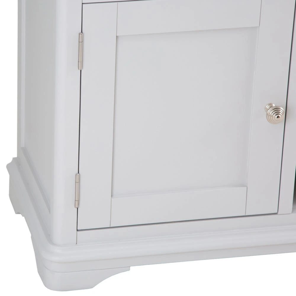 Ashbourne Grey Painted Large Sideboard Wine Rack 8 Ashbourne Grey Painted Large Sideboard Wine Rack - Image 8