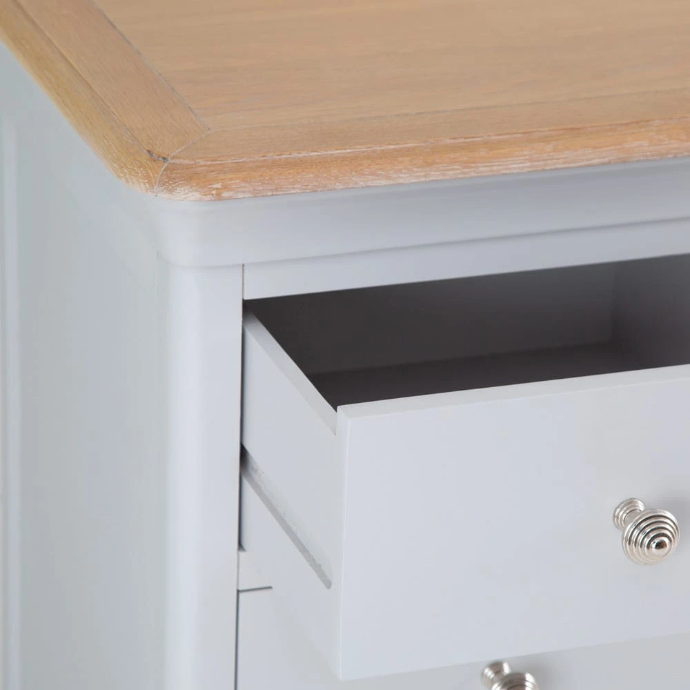 Ashbourne Grey Painted Large Double Pedestal Desk 8 Ashbourne Grey Painted Large Double Pedestal Desk - Image 8