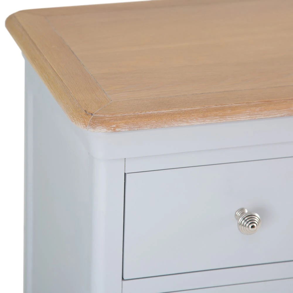 Ashbourne Grey Painted Large Double Pedestal Desk 4 Ashbourne Grey Painted Large Double Pedestal Desk - Image 4