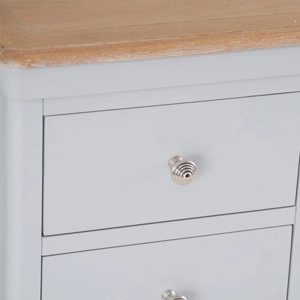 Ashbourne Grey Painted Large Double Pedestal Desk 10 Ashbourne Grey Painted Large Double Pedestal Desk - Image 10