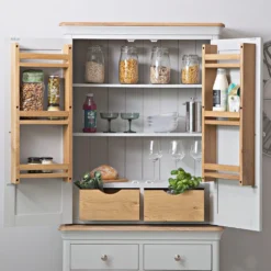 Ashbourne Grey Painted Small Sideboard Larder Top