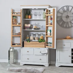 Ashbourne Grey Painted Large Larder Unit