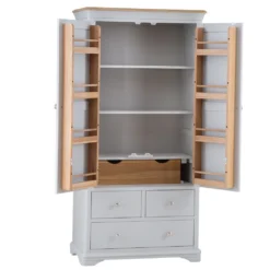 Ashbourne Grey Painted Large Larder Unit 22 Ashbourne Grey Painted Large Larder Unit -Furniture Specialty Store bri kc02 2