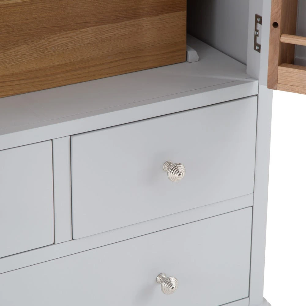 Ashbourne Grey Painted Large Larder Unit 12 Ashbourne Grey Painted Large Larder Unit - Image 12