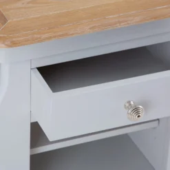 Ashbourne Grey Painted Lamp Table With Magazine Holder -Furniture Specialty Store bri mag 3