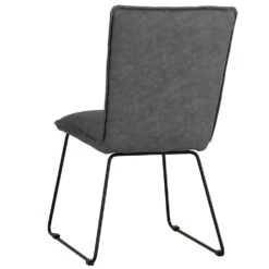 Industrial Grey Panel Back Chair -Furniture Specialty Store ch17 gr 3