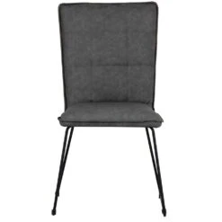 Industrial Grey Panel Back Chair -Furniture Specialty Store ch17 gr 9