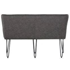 Industrial Grey 140cm Studded Back Bench -Furniture Specialty Store ch19 grey 2