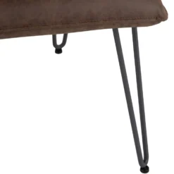 Industrial Brown 90cm Studded Back Bench -Furniture Specialty Store ch20 br 11