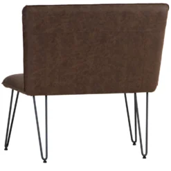 Industrial Brown 90cm Studded Back Bench -Furniture Specialty Store ch20 br 3