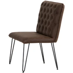 Industrial Brown 90cm Studded Back Bench -Furniture Specialty Store ch20 br 4