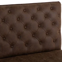 Industrial Brown 90cm Studded Back Bench -Furniture Specialty Store ch20 br 6