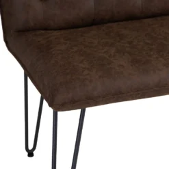 Industrial Brown 90cm Studded Back Bench -Furniture Specialty Store ch20 br 7