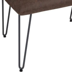 Industrial Brown 90cm Studded Back Bench -Furniture Specialty Store ch20 br 8
