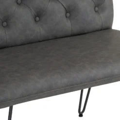 Industrial Grey 90cm Studded Back Bench -Furniture Specialty Store ch20 gr 12