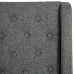 Perugia Dark Grey Button Back Bar Stool With Studs -Furniture Specialty Store ch29 dg cutout 11