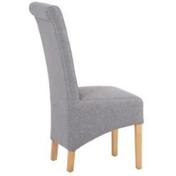 Holcombe Light Grey Classic Scroll Back Dining Chair 18 Holcombe Light Grey Classic Scroll Back Dining Chair -Furniture Specialty Store ch35 lg 1