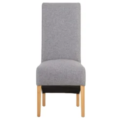 Holcombe Light Grey Classic Scroll Back Dining Chair 23 Holcombe Light Grey Classic Scroll Back Dining Chair -Furniture Specialty Store ch35 lg 11