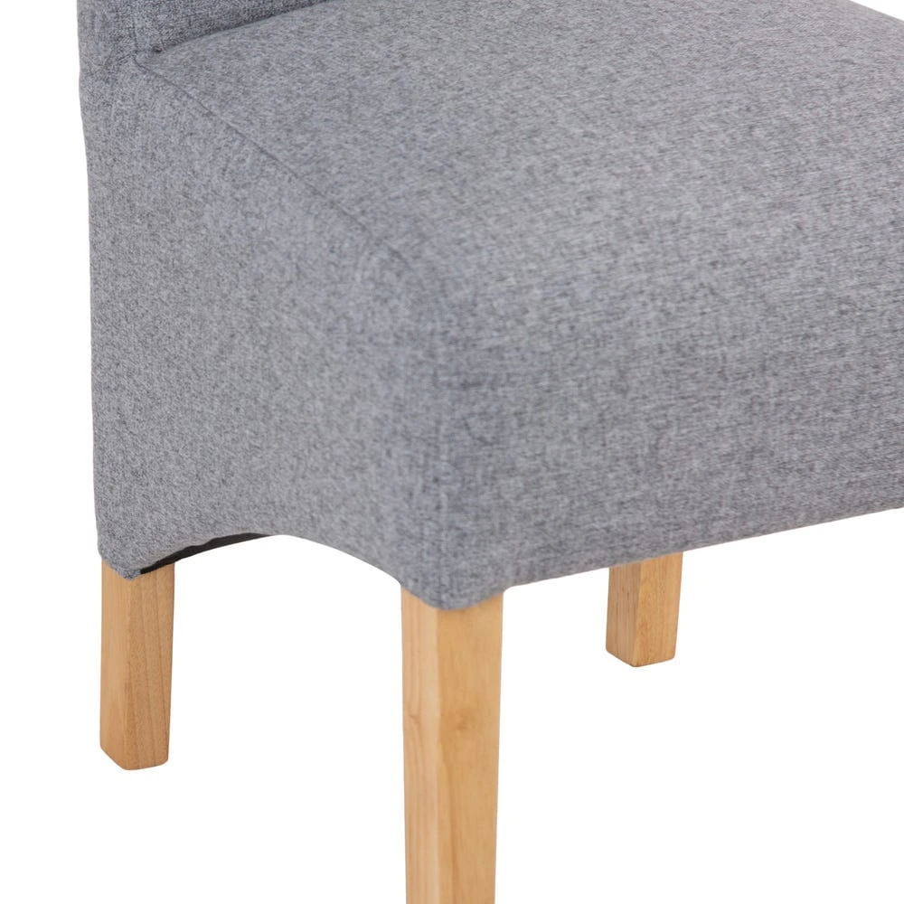 Holcombe Light Grey Classic Scroll Back Dining Chair 9 Holcombe Light Grey Classic Scroll Back Dining Chair - Image 9