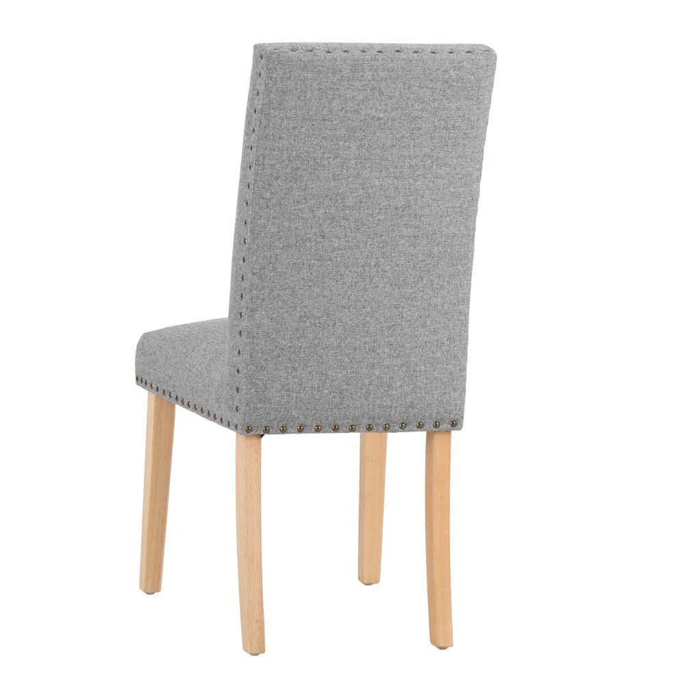 Wimborne Light Grey Straight Back Dining Chair 7 Wimborne Light Grey Straight Back Dining Chair - Image 7