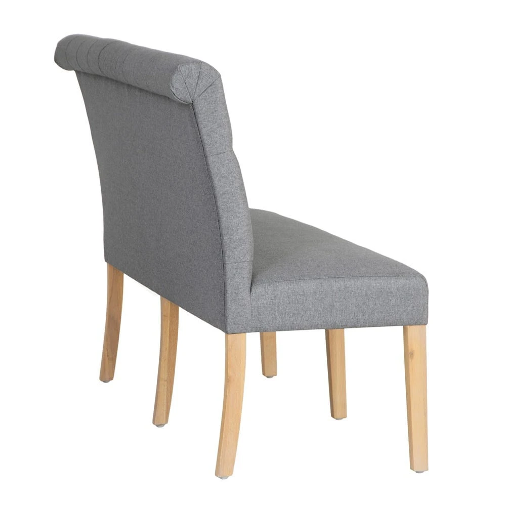 Torino Light Grey 170cm Scroll Back Bench 7 Torino Light Grey 170cm Scroll Back Bench - Image 7