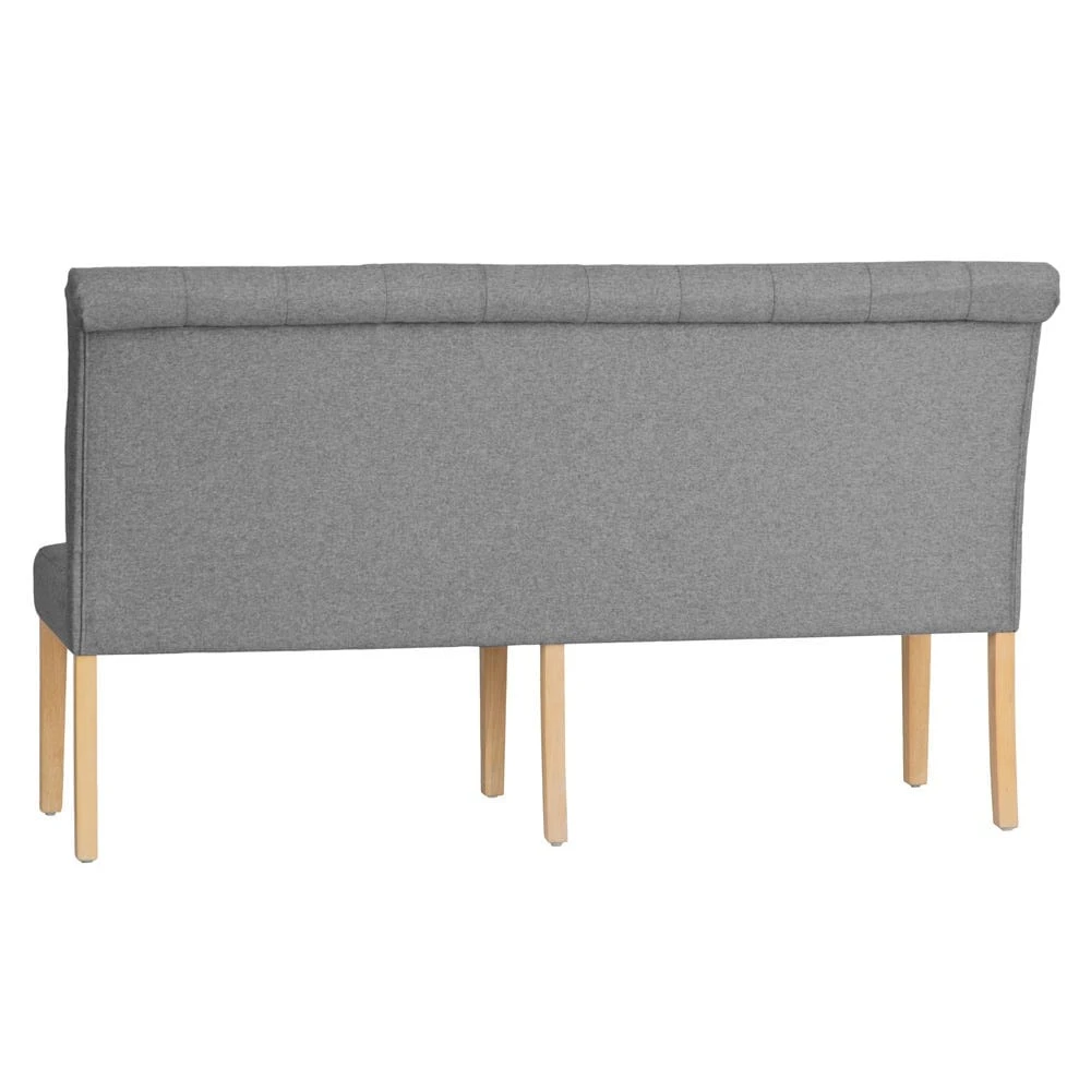 Torino Light Grey 170cm Scroll Back Bench 8 Torino Light Grey 170cm Scroll Back Bench - Image 8