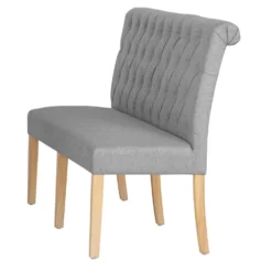 Torino Light Grey 170cm Scroll Back Bench 14 Torino Light Grey 170cm Scroll Back Bench -Furniture Specialty Store ch82 lg 4