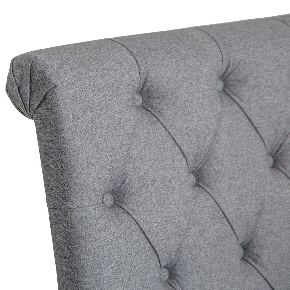 Torino Light Grey 170cm Scroll Back Bench 4 Torino Light Grey 170cm Scroll Back Bench - Image 4