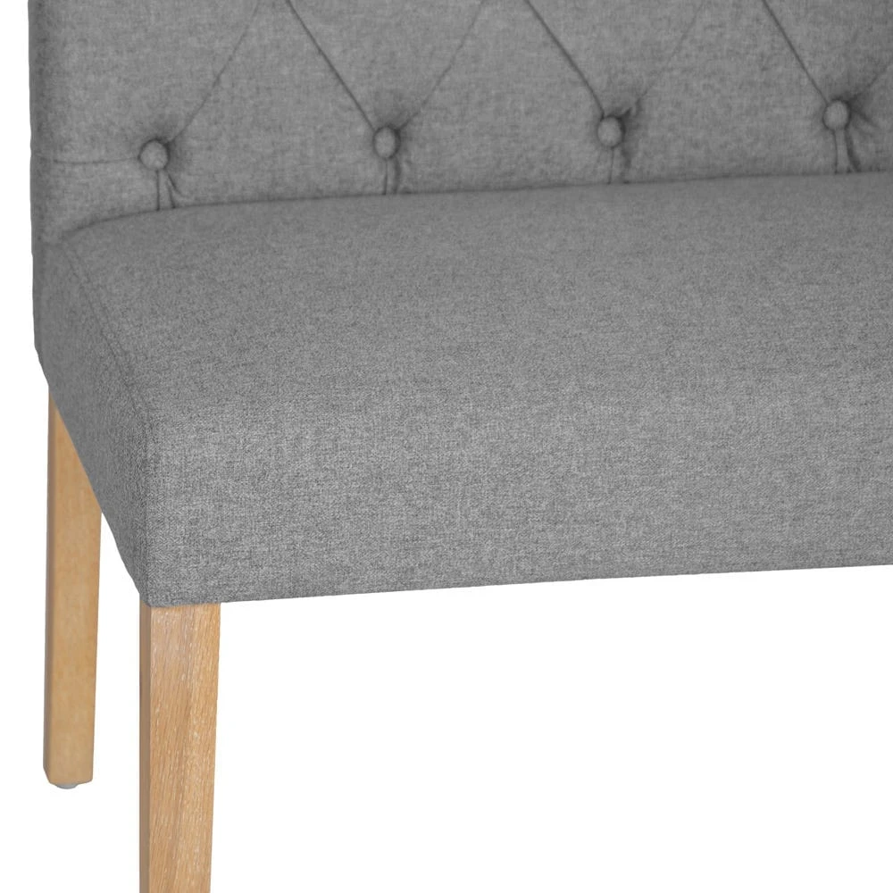 Torino Light Grey 170cm Scroll Back Bench 5 Torino Light Grey 170cm Scroll Back Bench - Image 5