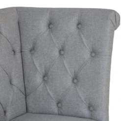 Torino Light Grey Scroll Back Corner Bench -Furniture Specialty Store ch94 lg 8