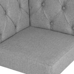 Torino Light Grey Scroll Back Corner Bench -Furniture Specialty Store ch94 lg 9