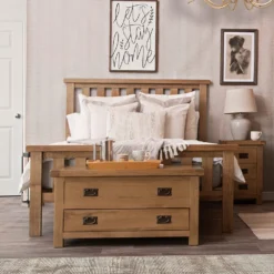 Winchester Oak Double Bed Frame