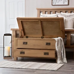 Winchester Oak Blanket Box
