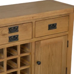 Winchester Oak Large Sideboard With Wine Rack -Furniture Specialty Store co ls oak 11