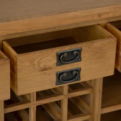 Winchester Oak Large Sideboard With Wine Rack -Furniture Specialty Store co ls oak 7