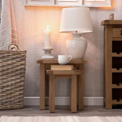 Winchester Oak Nest Of 2 Tables