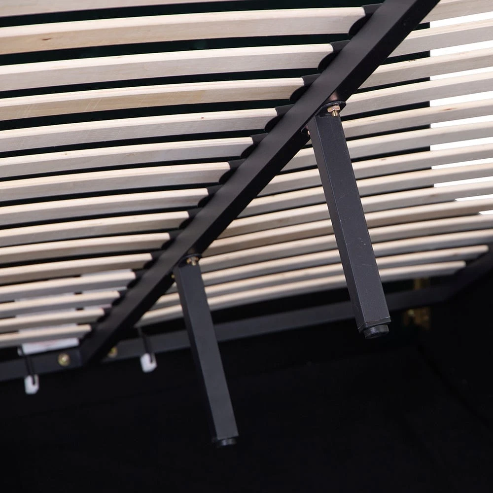 Chelsea End Lift Ottoman King Size Bed Frame Bottle Green Velvet 7 Chelsea End Lift Ottoman King Size Bed Frame Bottle Green Velvet - Image 7