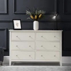 Wilmslow Ivory Painted Chest Of 6 Drawers